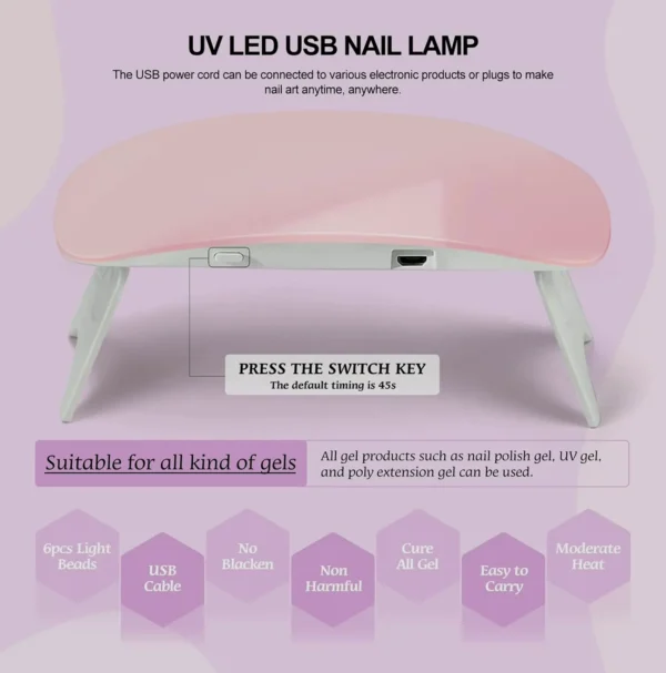 Nail Gel Pack with U V Light