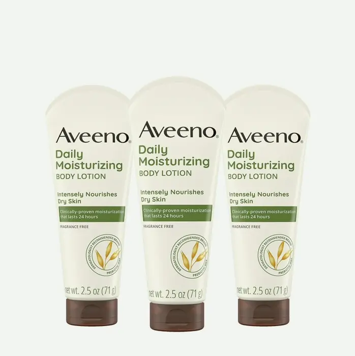 Aveeno Daily Moisturizer, Nourishes Dehydrated Skin, Pack of 3