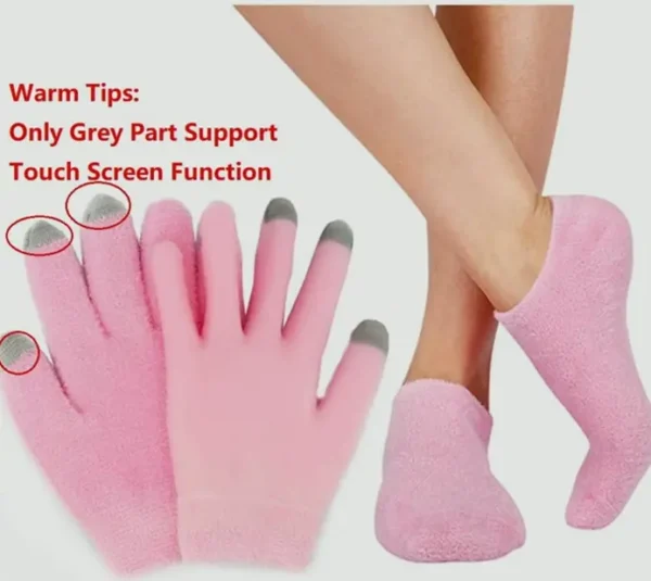 Touch Screen Spa Gloves and Socks Set