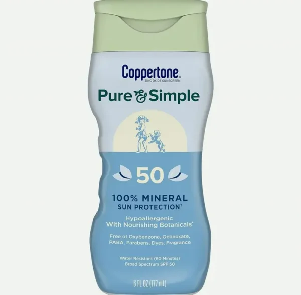 Coppertone Zinc Sunscreen SPF 50 for Sensitive Skin