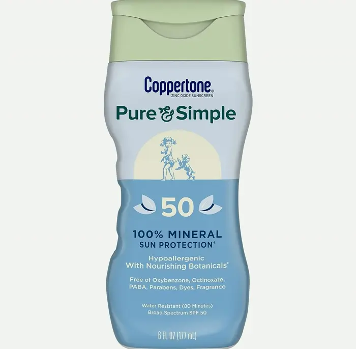 Coppertone Zinc Sunscreen SPF 50 for Sensitive Skin