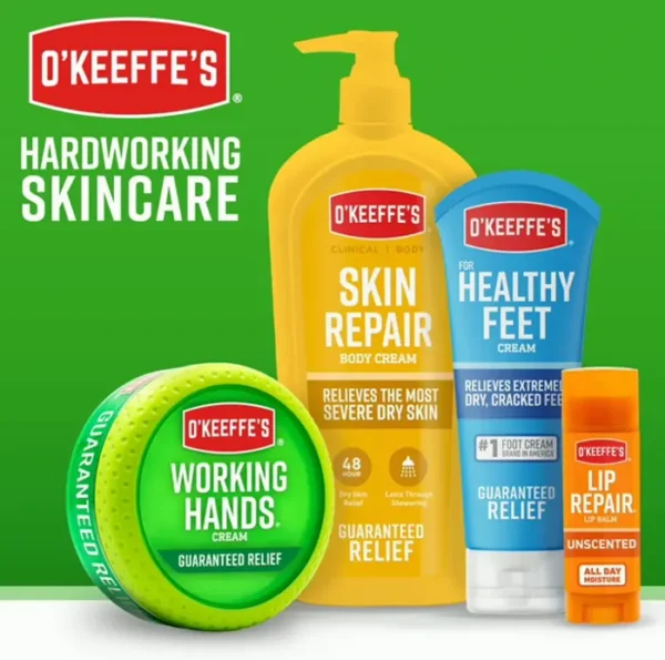 O'Keeffe's Brand Repair Cream for Cracked Skin, Large Jar Value Set