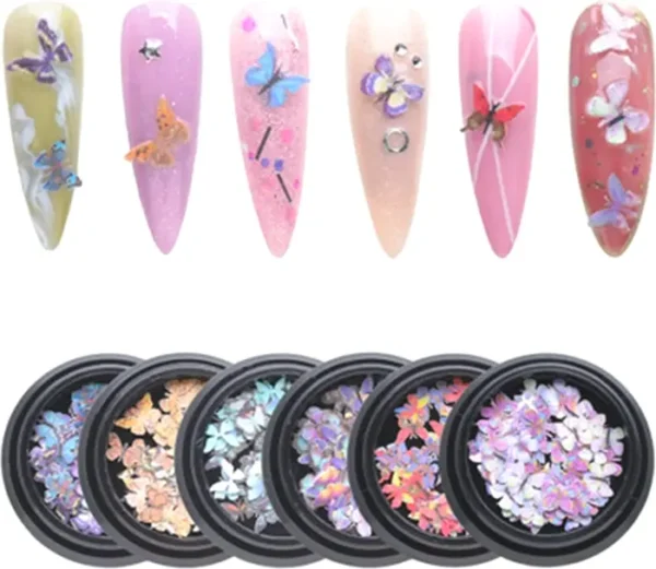 Insect Three-Dimensional Nail Stickers Set - 100 Pieces