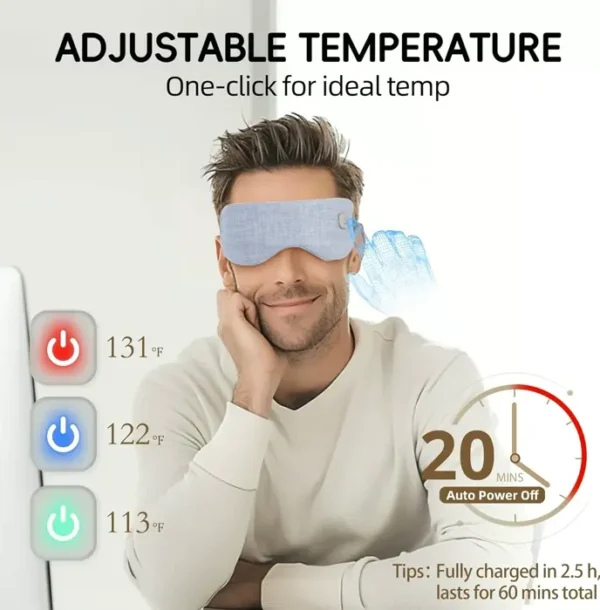 Advanced Heated Eye Cover – Wireless Warm Compress for Dry Eyes