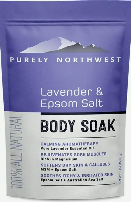 Premium Lavender-infused Body Bath with MSM & Epsom Salt - 1LB