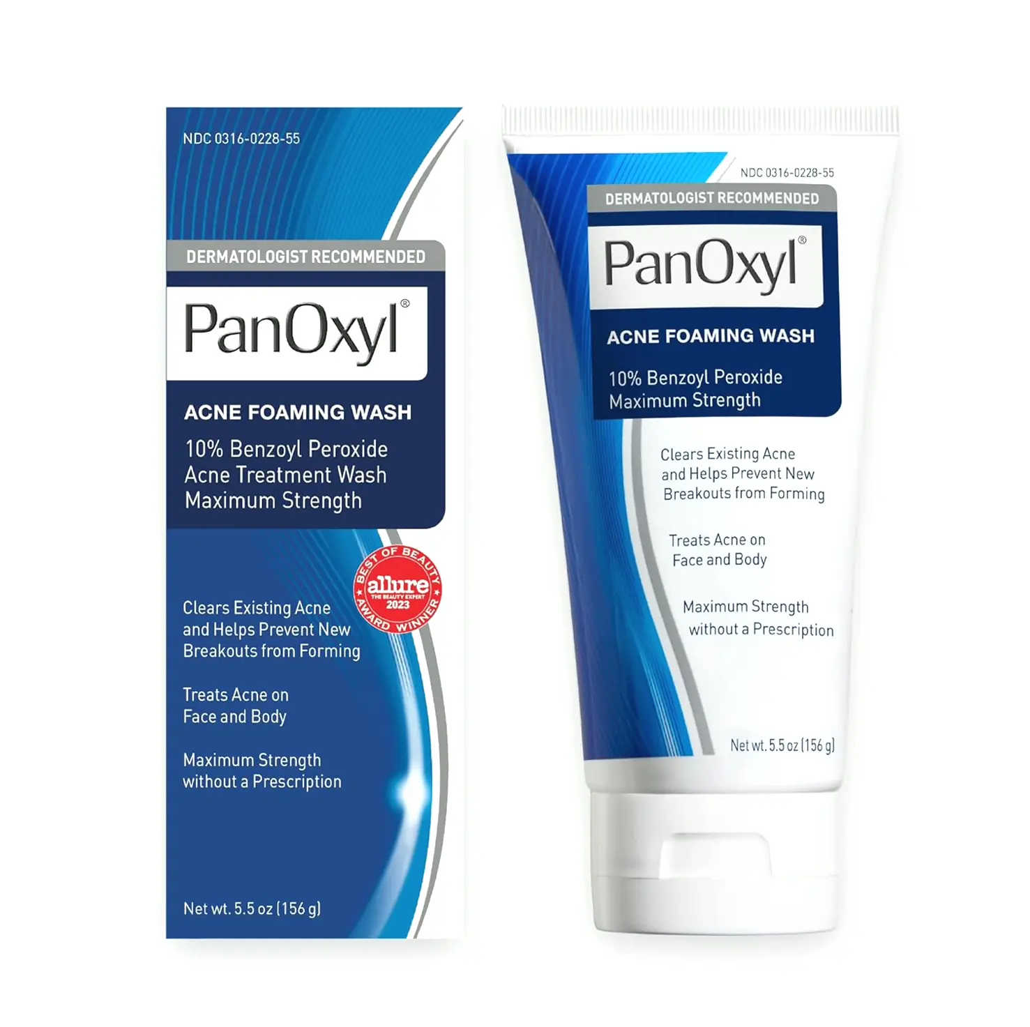 PanOxyl Pimple Cleanser Benzoyl Peroxide 10% Power, 5.5 Oz