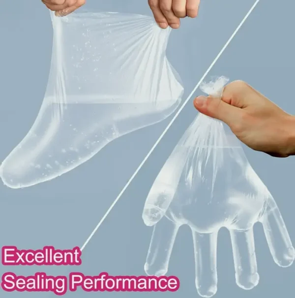 Paraffin Liners for Feet & Feet - 200pcs Thick Plastic