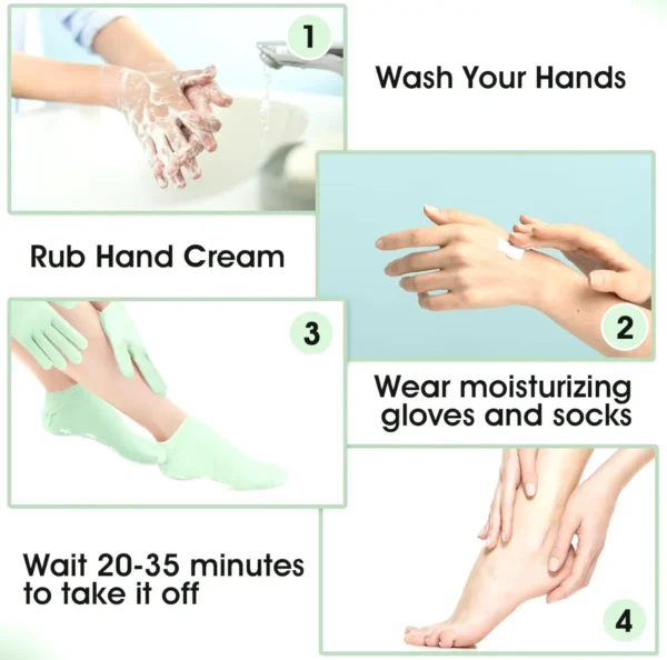 Aster Moisturizing Hand Covers and Footwear Kit