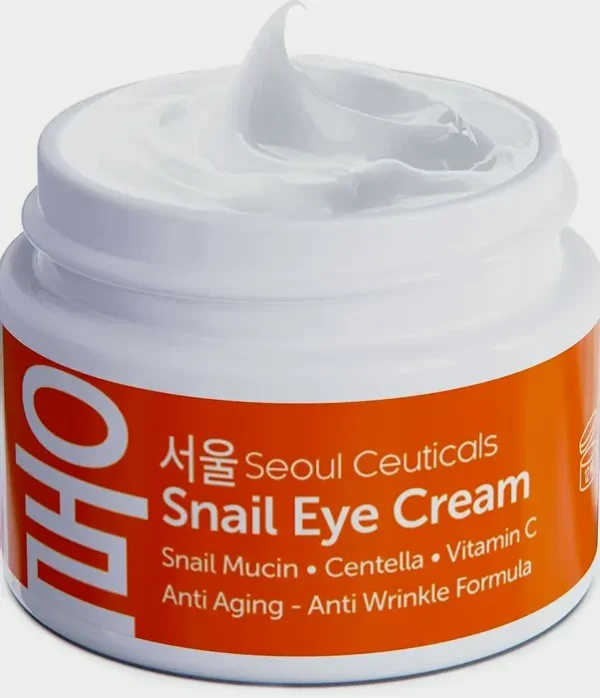 SeoulCeuticals Snail Mucin Under Eye Cream - 97.5% Snail Filtrate Formula 0.5 oz