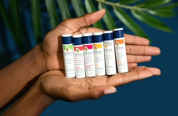 Organic Lip Balm Pack with Papaya Oil