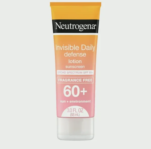 Neutrogena Invisible Sunscreen SPF 60+ Lotion, Oxybenzone-Free