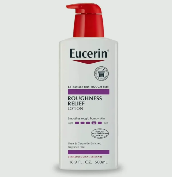 Eucerin Rough Relief Body Moisturizer, Fragrance-Free, 16.9 Fluid Ounces