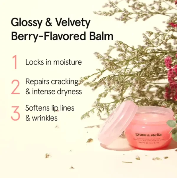 Top-Rated Berry Lip Mask - Vegan Overnight  Treatment