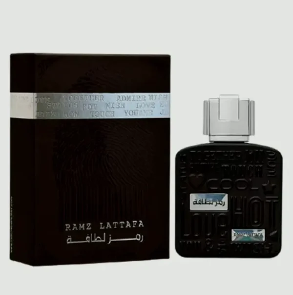 Lattafa Silver Eau De Parfum Men's Fragrance, 3.4 Ounces