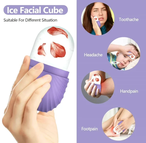 Ice Tool for Visage and Eye, Silicone Face Holder