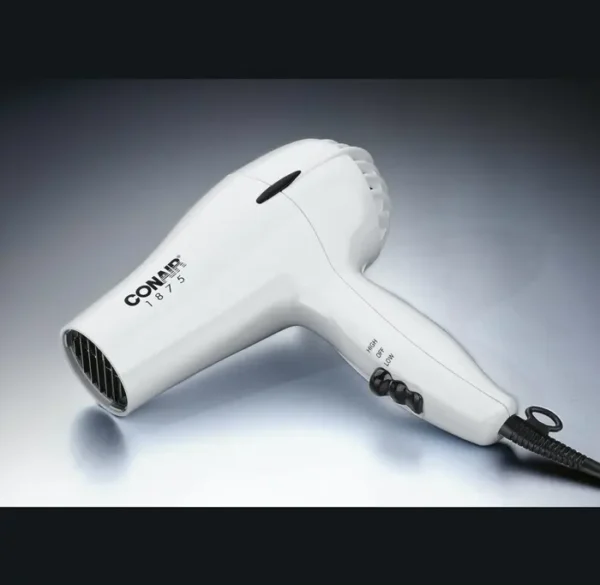 Conair Brand Blow Dryer, 1875W Medium Blow Dryer, White