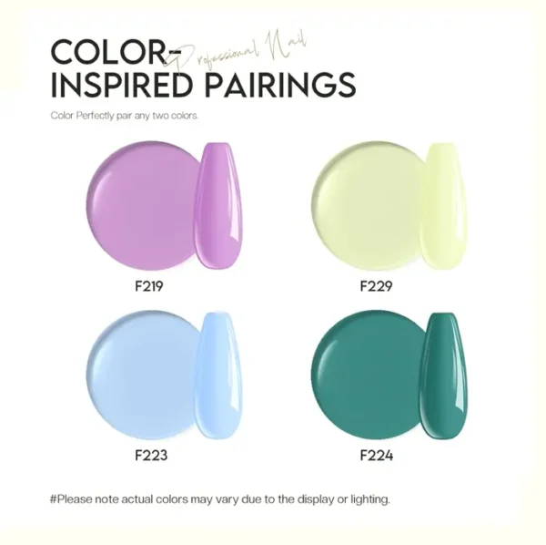 Morovan's Nail Kit: Quick Dry Macaron Colors w. Foundation & Sealer