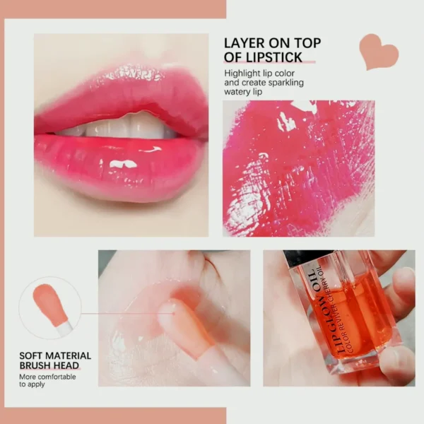 Moisturizing Colored Lip Oil Gloss, Nourishing Care