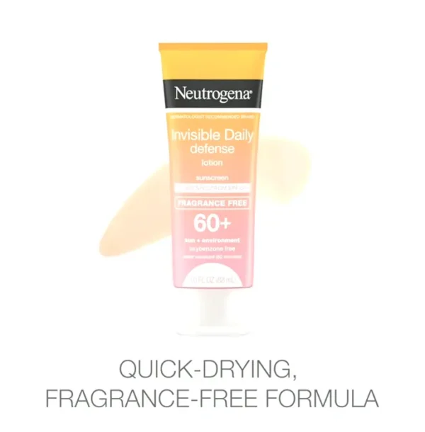 Neutrogena Invisible Sunscreen SPF 60+ Lotion, Oxybenzone-Free