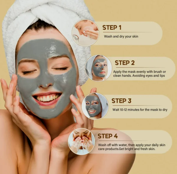 Turmeric Clay Mask Set, Dead Sea Mask Set, Deep Pore Cleansing