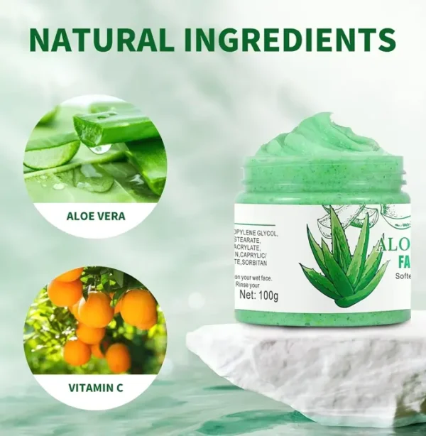 Face Exfoliator with Aloe Vera for Brightening