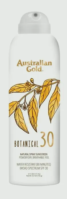 Aussie Gold Natural SPF 30 Sunscreen Spray, 6 Oz